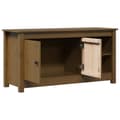 Miniatyrbild 6 av 11: vidaXL Tv-bänk honungsbrun 103x36,5x52 cm massiv furu
