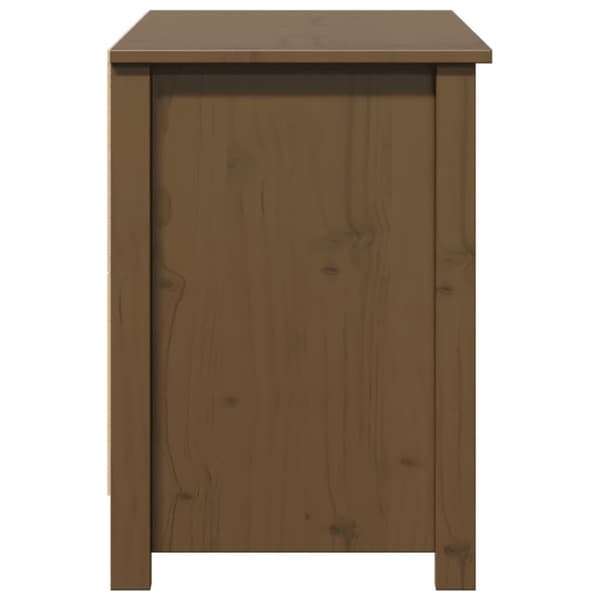 vidaXL Tv-bänk honungsbrun 103x36,5x52 cm massiv furu