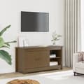 Miniatyrbild 2 av 11: vidaXL Tv-bänk honungsbrun 103x36,5x52 cm massiv furu