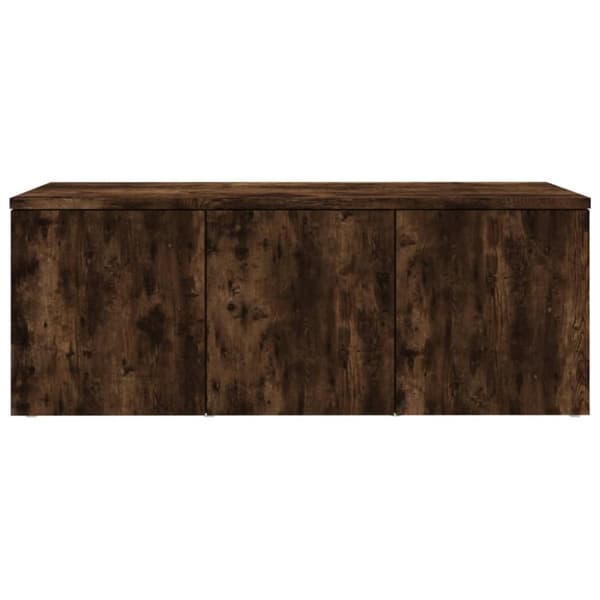 vidaXL Tv-bänk rökfärgad ek 80x34x30 cm konstruerat trä
