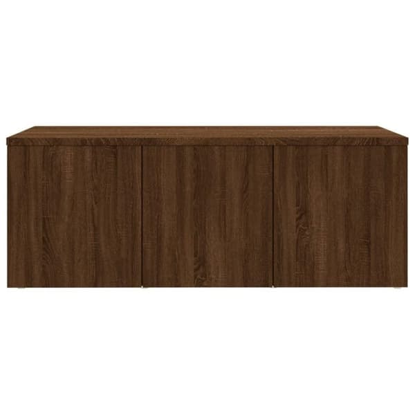 vidaXL TV-benk brun eik 80x34x30 cm konstruert tre