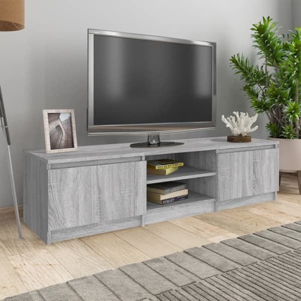 vidaXL TV-taso harmaa Sonoma 140x40x35,5 cm tekninen puu