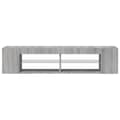 Pikkukuva 4 / 11: vidaXL TV-taso LED-valoilla harmaa Sonoma 135x39x30 cm