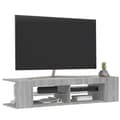 Pikkukuva 6 / 11: vidaXL TV-taso LED-valoilla harmaa Sonoma 135x39x30 cm