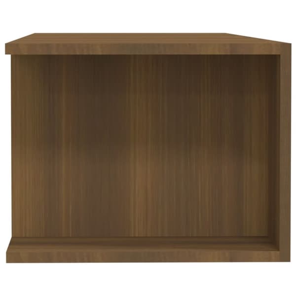 vidaXL TV-taso LED-valoilla ruskea tammi 135x39x30 cm