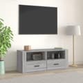 Miniatyrbilde 2 av 10: vidaXL TV-benk grå sonoma 100x35x40 cm konstruert tre