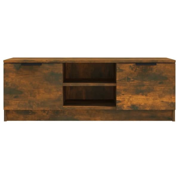 vidaXL tv-bord 102x35x36,5 cm konstrueret træ røget egetræsfarve