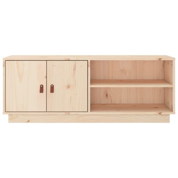 vidaXL tv-bord 105x34x40 cm massivt fyrretræ