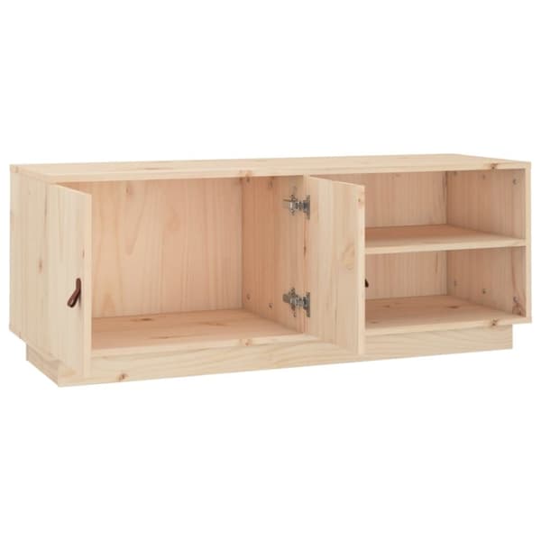 vidaXL tv-bord 105x34x40 cm massivt fyrretræ