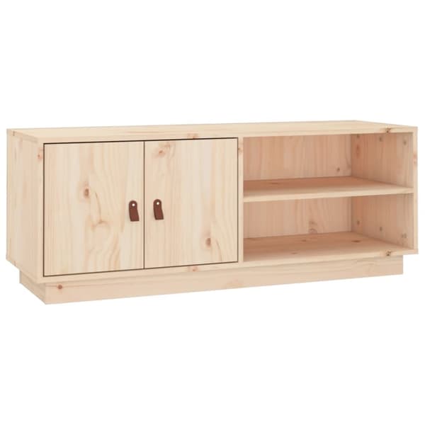 vidaXL tv-bord 105x34x40 cm massivt fyrretræ
