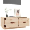 Miniatyrbilde 5 av 10: vidaXL TV-benk 80x34x35 cm heltre furu