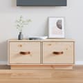 Miniatyrbilde 1 av 10: vidaXL TV-benk 80x34x35 cm heltre furu