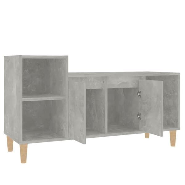 vidaXL Tv-bänk betonggrå 100x35x55 cm konstruerat trä