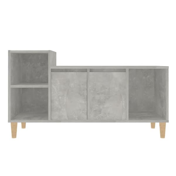 vidaXL Tv-bänk betonggrå 100x35x55 cm konstruerat trä