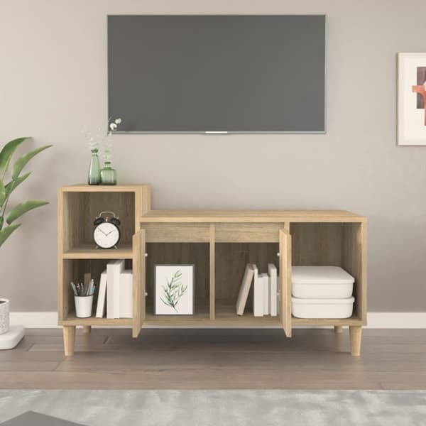 vidaXL TV-skåp sonoma-ek 100x35x55 cm konstruerat trä