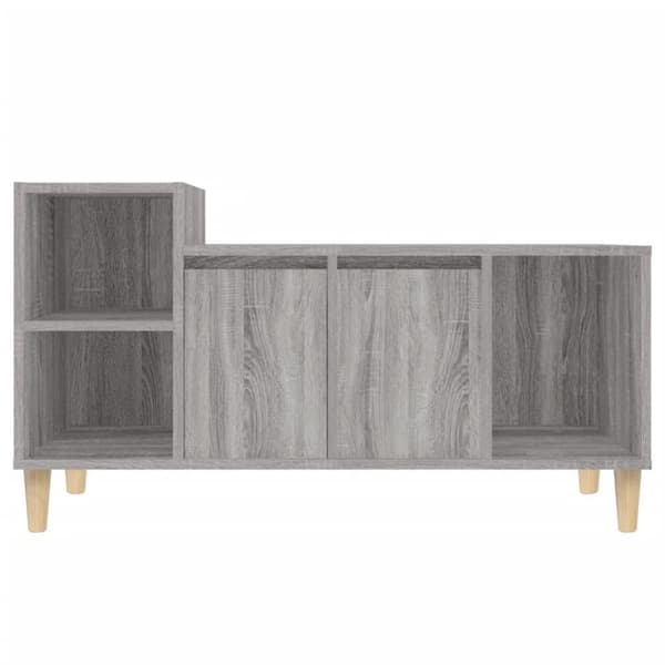 vidaXL TV-benk grå sonoma 100x35x55 cm konstruert tre
