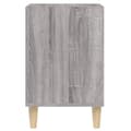 Miniatyrbilde 7 av 10: vidaXL TV-benk grå sonoma 100x35x55 cm konstruert tre