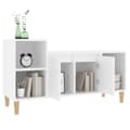 Miniatyrbilde 4 av 10: vidaXL TV-benk hvit 100x35x55 cm konstruert tre