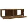 Miniatyrbillede 8 af 10: vidaXL væghængte tv-skabe 2 stk. 100x30x30 cm konstrueret træ røget eg