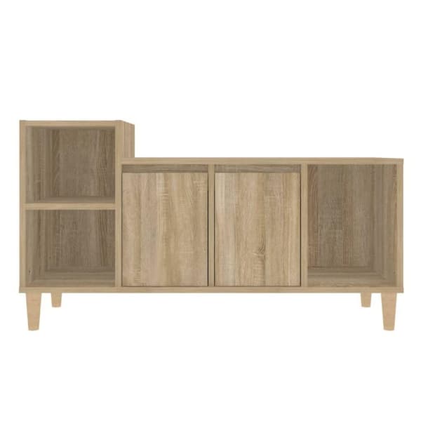 vidaXL tv-bord 100x35x55 cm konstrueret træ sonoma-eg