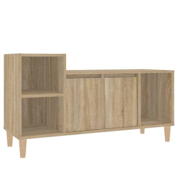 vidaXL tv-bord 100x35x55 cm konstrueret træ sonoma-eg