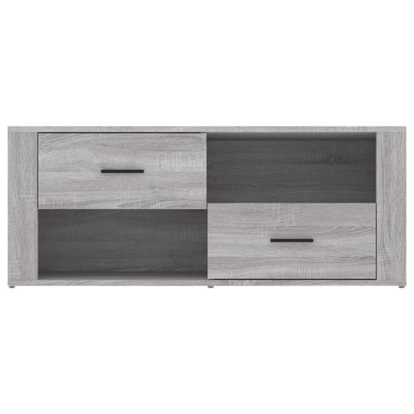 vidaXL TV-benk grå sonoma 100x35x40 cm konstruert tre
