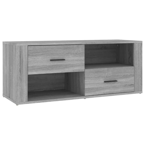 vidaXL TV-benk grå sonoma 100x35x40 cm konstruert tre