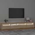 Pikkukuva 3 / 11: vidaXL TV-taso LED-valoilla Sonoma-tammi 240x35x40 cm