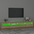 Pikkukuva 4 / 11: vidaXL TV-taso LED-valoilla Sonoma-tammi 240x35x40 cm