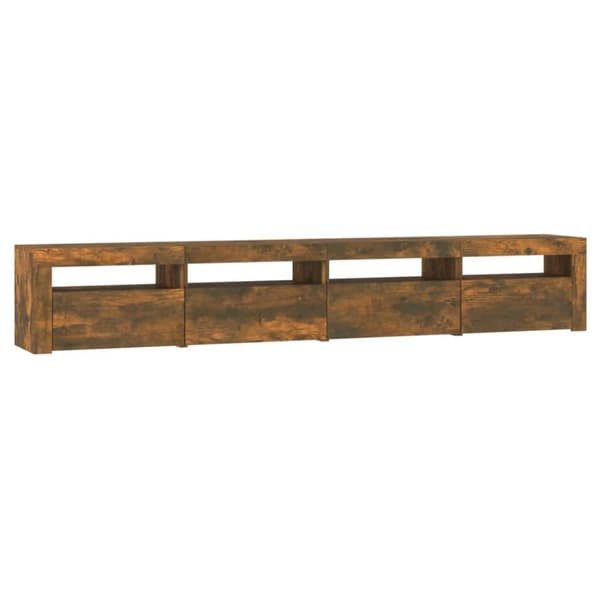 vidaXL TV-taso LED-valoilla savutammi 240x35x40 cm
