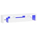 Pikkukuva 2 / 11: vidaXL TV-taso LED-valoilla valkoinen 200x36,5x40 cm