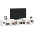 Miniatyrbild 6 av 11: vidaXL Tv-bänk med LED-belysning Vit 260x36,5x40 cm