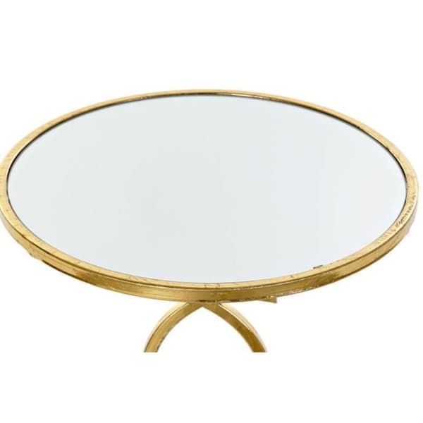 DKD Home Decor Sidobord Spegel Guld Metall (41 x 41 x 64 cm) - 8424001825677