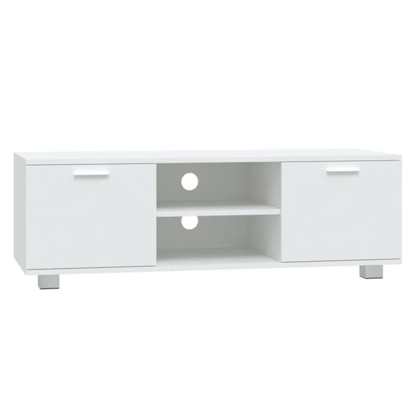 vidaXL TV-benk hvit 120x40,5x35 cm konstruert tre