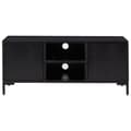 Miniatyrbilde 3 av 11: vidaXL TV-benk svart 110x35x48 cm heltre furu