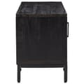 Miniatyrbilde 5 av 11: vidaXL TV-benk svart 110x35x48 cm heltre furu