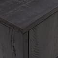 Miniatyrbilde 6 av 11: vidaXL TV-benk svart 110x35x48 cm heltre furu