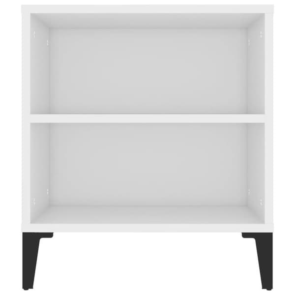 vidaXL Tv-bänk vit 102x44,5x50 cm konstruerat trä