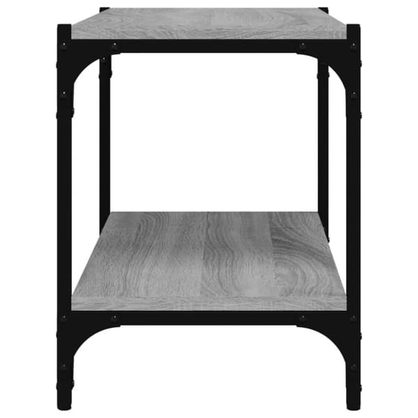 vidaXL Tv-bänk grå sonoma 60x33x41 cm konstruerat trä och stål