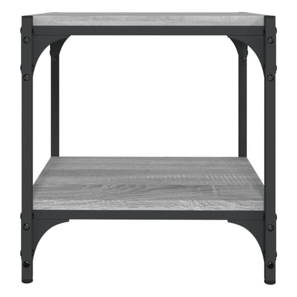 vidaXL Tv-bänk grå sonoma 40x33x41 cm konstruerat trä och stål