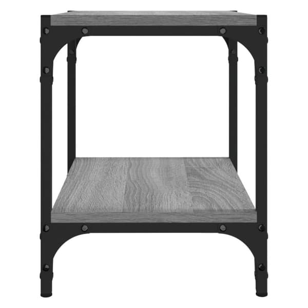vidaXL Tv-bänk grå sonoma 40x33x41 cm konstruerat trä och stål