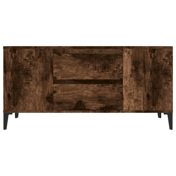 vidaXL TV-benk røkt eik 102x44,5x50 cm konstruert tre