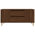 Miniatyrbilde 7 av 11: vidaXL TV-benk brun eik 102x44,5x50 cm konstruert tre