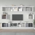 Miniatyrbilde 3 av 10: vidaXL TV-skapsett 6 deler hvit konstruert tre