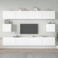 Miniatyrbilde 10 av 10: vidaXL TV-skapsett 6 deler hvit konstruert tre