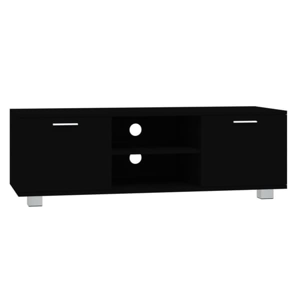 vidaXL TV-benk svart 120x40,5x35 cm konstruert tre