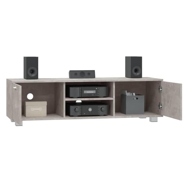 vidaXL TV-benk betonggrå 140x40,5x35 cm konstruert tre