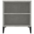 Miniatyrbilde 8 av 11: vidaXL TV-benk betonggrå 102x44,5x50 cm konstruert tre