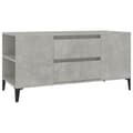Miniatyrbilde 1 av 11: vidaXL TV-benk betonggrå 102x44,5x50 cm konstruert tre