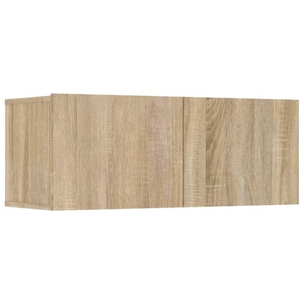 vidaXL TV-benker 4 stk sonoma eik 80x30x30 cm konstruert tre